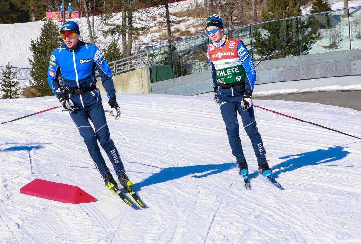Ilkka Herola und Otto Niittykoski im Training.