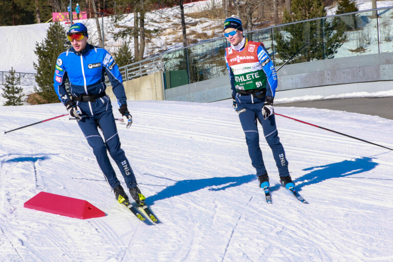 Ilkka Herola und Otto Niittykoski im Training.