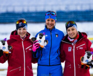 Die Medaillengewinnerinnen im Einzel: Lisa Hirner (AUT), Annika Sieff (ITA), Annalena Slamik (AUT) (l-r)