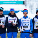 Das italienische Mixed Team: Stefano Radovan, Annika Sieff, Iacopo Bortolas, Greta Pinzani (l-r)