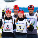 Silbermedaillengewinner Deutschland: Cindy Haasch, Tristan Sommerfeldt, Magdalena Burger, Benedikt Graebert (l-r)