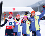 Das deutsche Mixed Team wird Junioren-Weltmeister in Zakopane.