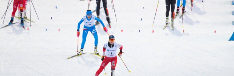 Start zum Einzelrennen der Damen: Annalena Slamik (AUT) startet als Erste.