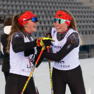 Magdalena Burger (GER), Marie Naehring (GER) (l-r) nach dem Einzelrennen