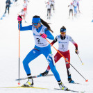 Annika Sieff (ITA) vor Annalena Slamik (AUT) beim Einzelrennen