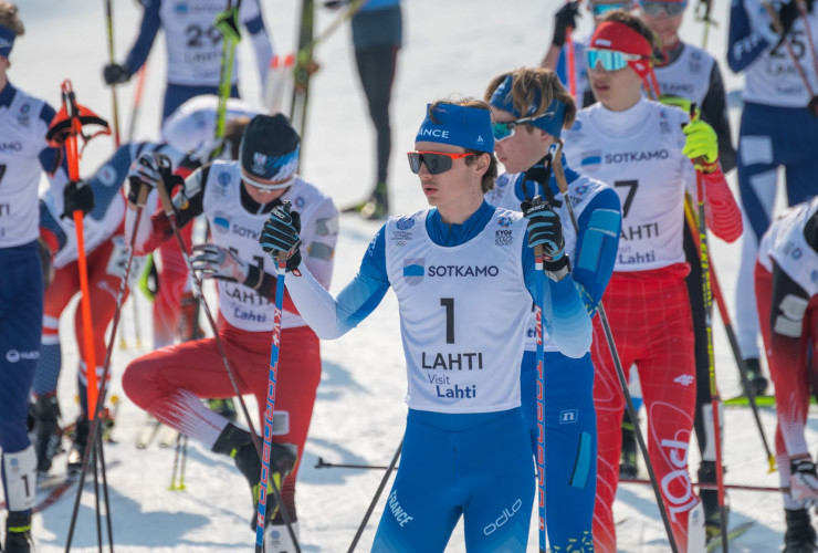 Start zum Herrenrennen: Marco Heinis (FRA)