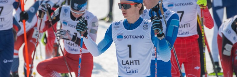 Start zum Herrenrennen: Marco Heinis (FRA)