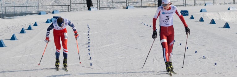 Zieleinlauf bei den Herren: Jiri Konvalinka (CZE), Eidar Johan Stroem (NOR) (l-r)