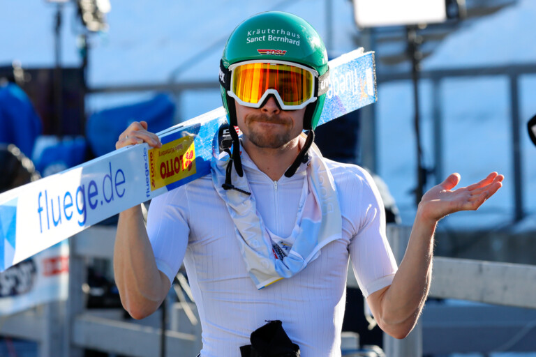 Die Miene sagt alles: Fabian Rießle kann derzeit nicht zufrieden sein.