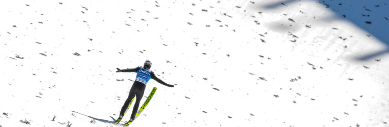 Jarl Magnus Riiber sprang 139 Meter.