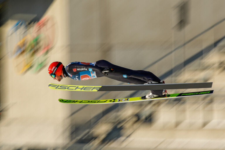 Johannes Rydzek zeigte starke Sprünge.