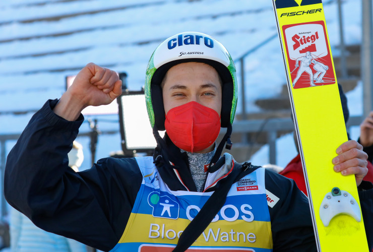 Mario Seidl gewinnt den Sprunglauf.