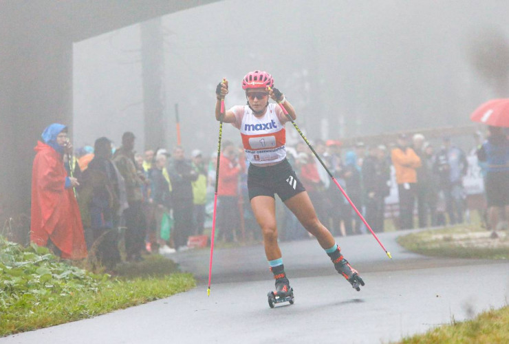 Nathalie Armbruster (GER) überzeugte bei ihrem Einsatz.