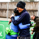 Freude im italienischen Team: Daniela Dejori (ITA), Samuel Costa (ITA), (l-r).