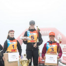 Die Siegerinnen bei den Damen: Minja Korhonen (FIN), Ema Volavsek (SLO), Nathalie Armbruster (GER), Jenny Nowak (GER), (l-r).