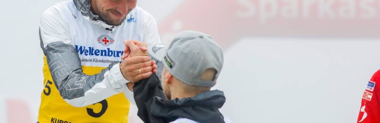 Respekt zwischen zwei großen Sportlern: Johannes Rydzek (GER), Ilkka Herola (FIN), (l-r).