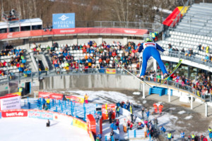 Ilkka Herola in der Arena von Oberstdorf