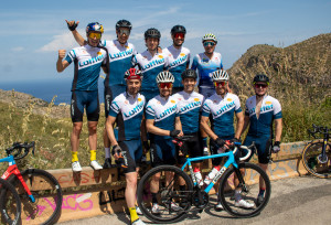 Das österreichische Team beim Radtrainingslager auf Mallorca