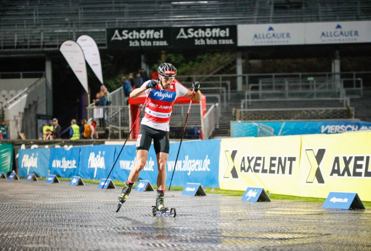 Johannes Rydzek (GER) bei seinem Heimwettkampf.