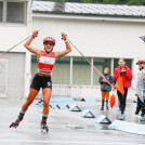 Nathalie Armbruster (GER) gewinnt ihren ersten Sommer Grand Prix.