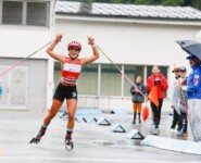 Nathalie Armbruster (GER) gewinnt ihren ersten Sommer Grand Prix.