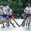 Die Spitzengruppe: Ilkka Herola (FIN), Martin Fritz (AUT), Jens Luraas Oftebro (NOR), (l-r)