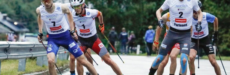 Die Spitzengruppe: Ilkka Herola (FIN), Martin Fritz (AUT), Jens Luraas Oftebro (NOR), (l-r)