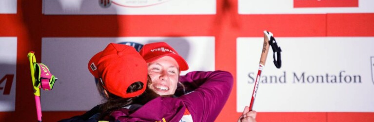 Das deutsche Team feierte einen Doppelsieg mit Jenny Nowak (GER) und Nathalie Armbruster (GER), (l-r).