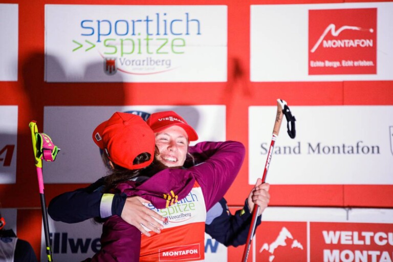 Das deutsche Team feierte einen Doppelsieg mit Jenny Nowak (GER) und Nathalie Armbruster (GER), (l-r).