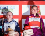 Das deutsche Team feierte einen Doppelsieg mit Jenny Nowak (GER) und Nathalie Armbruster (GER), (l-r).