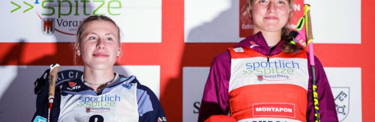 Das deutsche Team feierte einen Doppelsieg mit Jenny Nowak (GER) und Nathalie Armbruster (GER), (l-r).