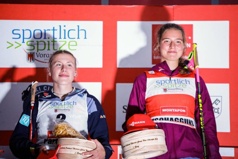 Das deutsche Team feierte einen Doppelsieg mit Jenny Nowak (GER) und Nathalie Armbruster (GER), (l-r).