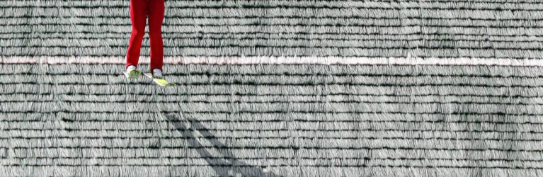 Eero Hirvonen (FIN) zeigte mit 106 Metern die größte Weite des Tages.