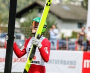 Eero Hirvonen (FIN) zeigte mit 106 Metern die größte Weite des Tages.
