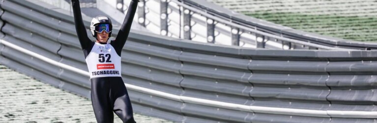 Laurent Muhlethaler (FRA) ist der Sieger des Springens bei den Herren.