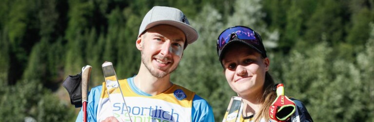 Die beiden Gesamtsieger: Ema Volavsek (SLO), Ilkka Herola (FIN) (r-l)