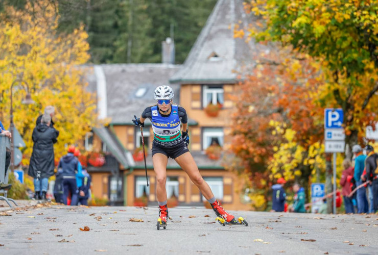 Cindy Haasch bei den Deutschen Meisterschaften in Hinterzarten.