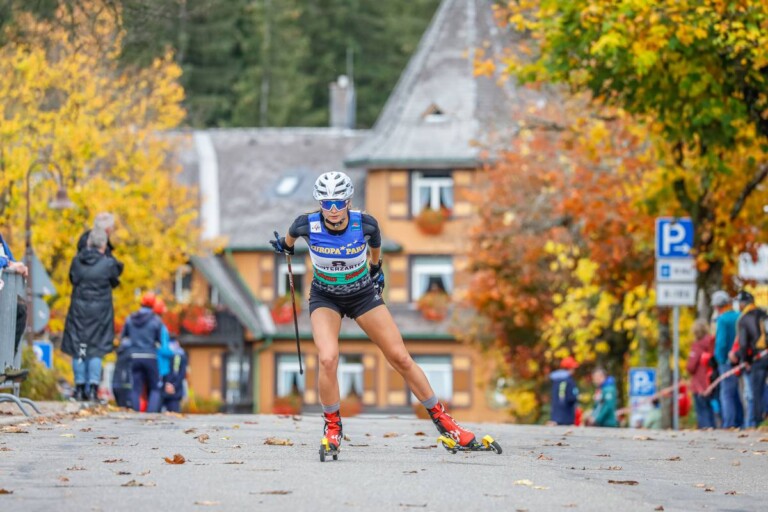 Cindy Haasch bei den Deutschen Meisterschaften in Hinterzarten.
