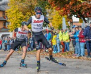 Terence Weber beim Lauf in der Ortsmitte Hinterzartens