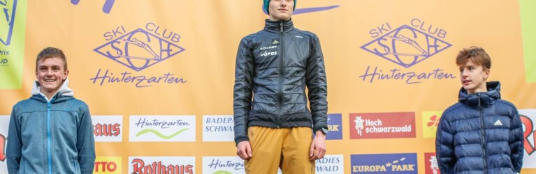 Die Junioren 16-Klasse: Timo Tritschler (GER), Armin Peter (GER), Moritz Terei (GER), (l-r)