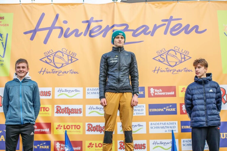 Die Junioren 16-Klasse: Timo Tritschler (GER), Armin Peter (GER), Moritz Terei (GER), (l-r)