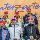 Die Sieger der Juniorenklasse: Tristan Sommerfeldt (GER), Nick Schoenfeld (GER), Hannes Gehring (GER), Benedikt Graebert (GER), Lasse Braun (GER), Jonas Rudloff (GER), (l-r)
