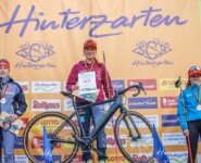 Die Siegerinnen beim Damenwettkampf: Jenny Nowak, Nathalie Armbruster und Anne Häckel.