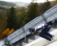 Christian Frank beim Sprung in Hinterzarten
