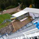 Martin Hahn mit dem Blick ins Adler-Skistadion