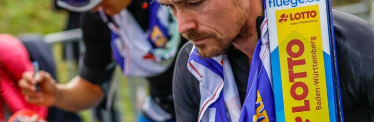 Fabian Riessle (GER) beim Autogramme schreiben