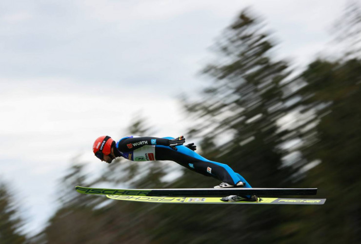 Zeigte den weitesten Sprung des Tages: Johannes Rydzek (GER)