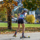 Cindy Haasch (GER) vor herbstlicher Kulisse