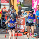 Anne Haeckel (GER), Jenny Nowak (GER), (l-r) beim Wechsel