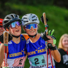 Maria Gerboth (GER), Cindy Haasch (GER), (l-r) nach ihrem Sieg